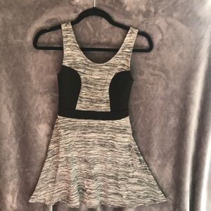 BLACK AND GREY DRESS